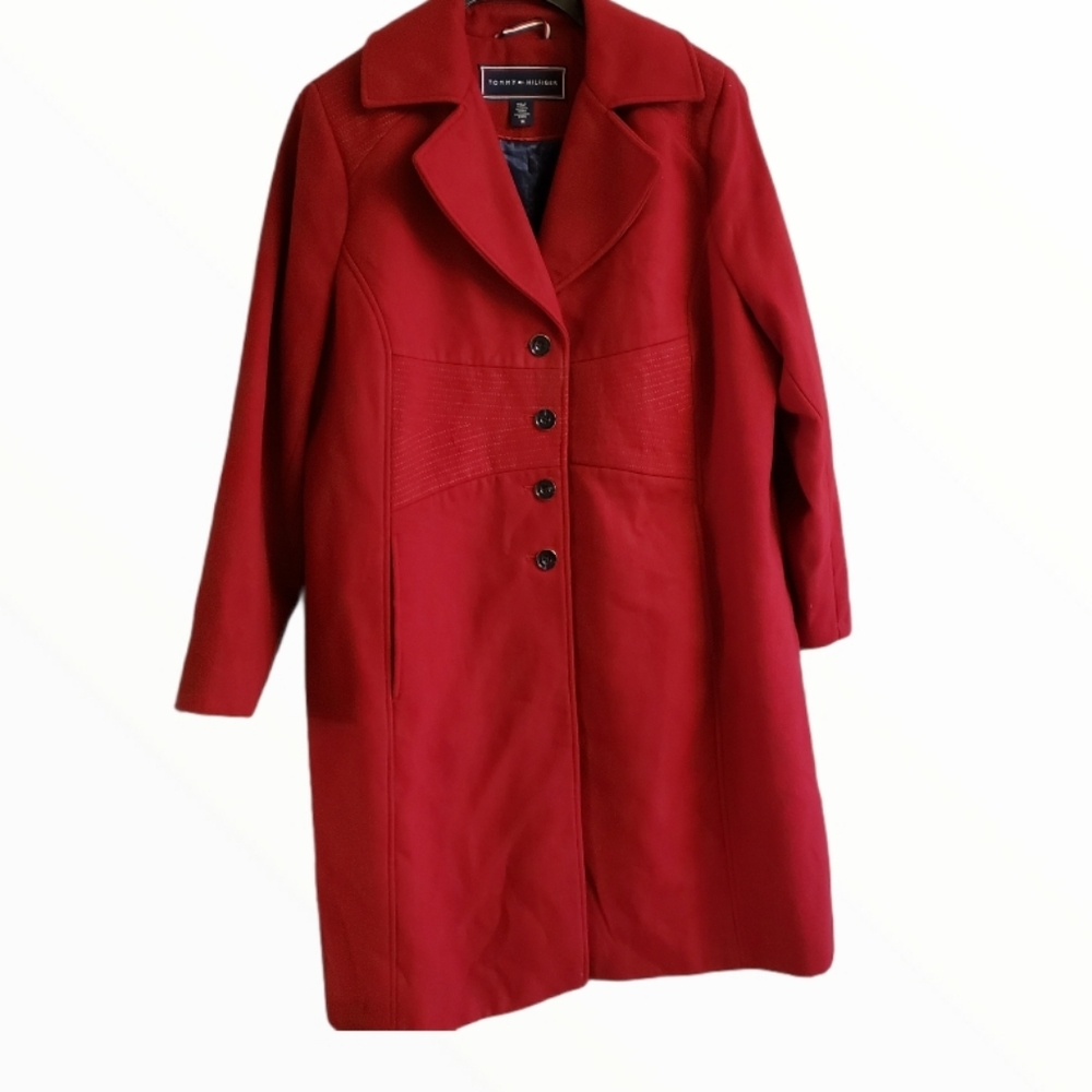 TOMMY HILFIGER PLUS-SIZE BREASTED PEACOAT 1X - Picture 2 of 9